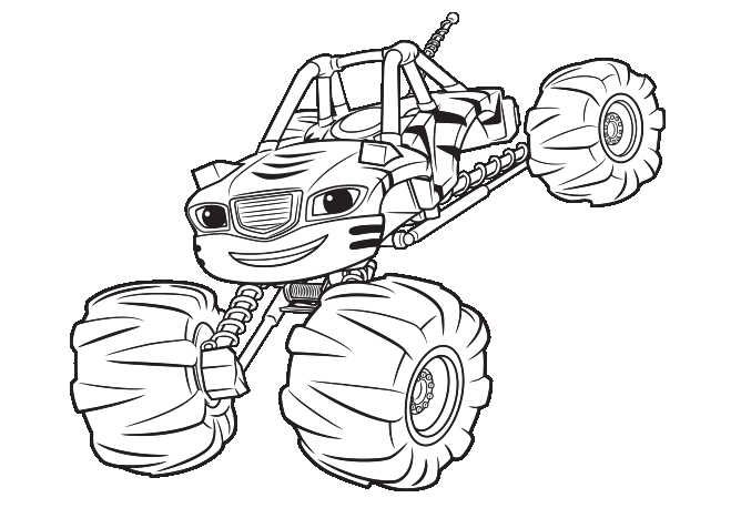 Blaze And The Monster Machines Coloring Pages