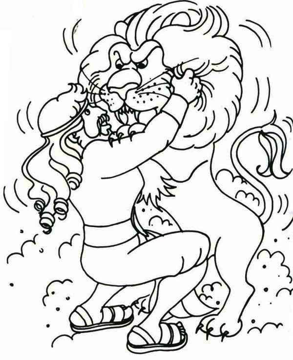 Samson Coloring Page