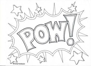 Comic Book Coloring Pages