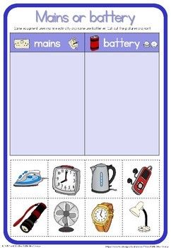 Electricity Worksheets For Grade 1