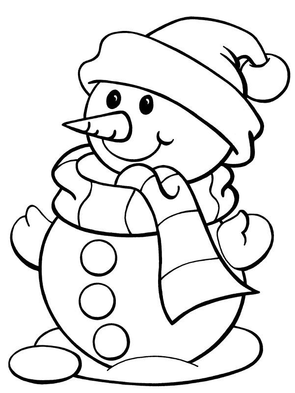 Snowman Coloring Pages Free