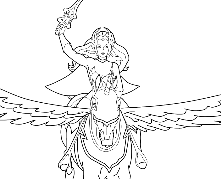 She Ra Coloring Pages