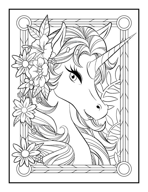 Unicorn Coloring Book