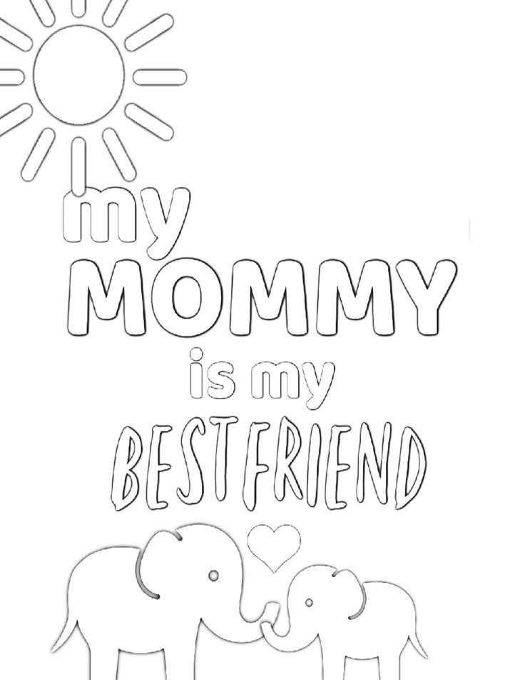 Mom Coloring Page