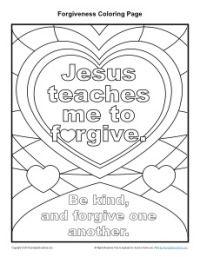 Forgiveness Coloring Pages