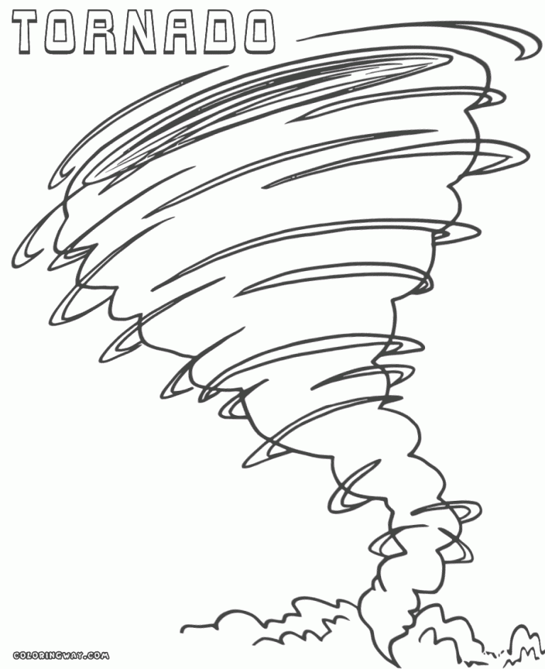 Tornado Coloring Pages