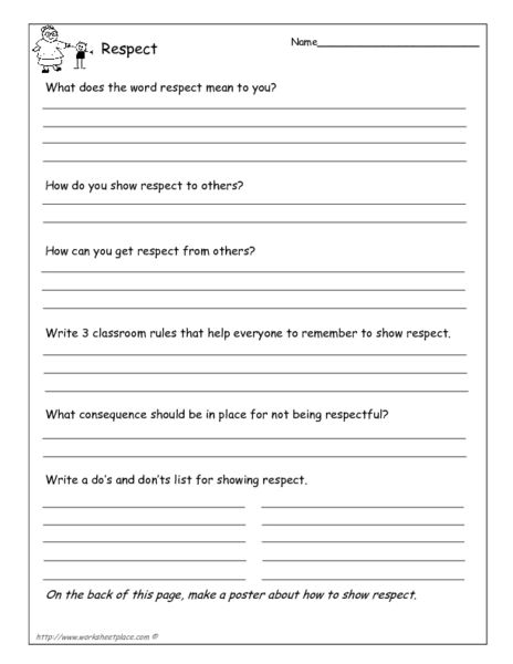 Bullying Worksheets For Elementary Students