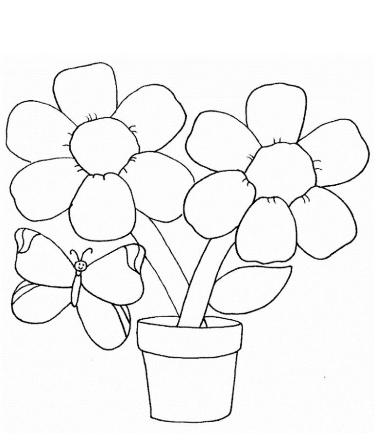 Flower Coloring Pages Free