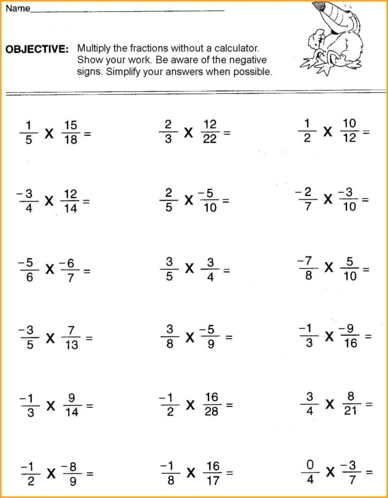 9th Grade Algebra Problems Worksheet