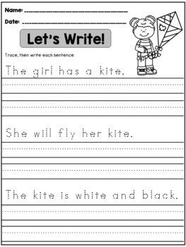 Handwriting 1st Grade Writing Worksheets