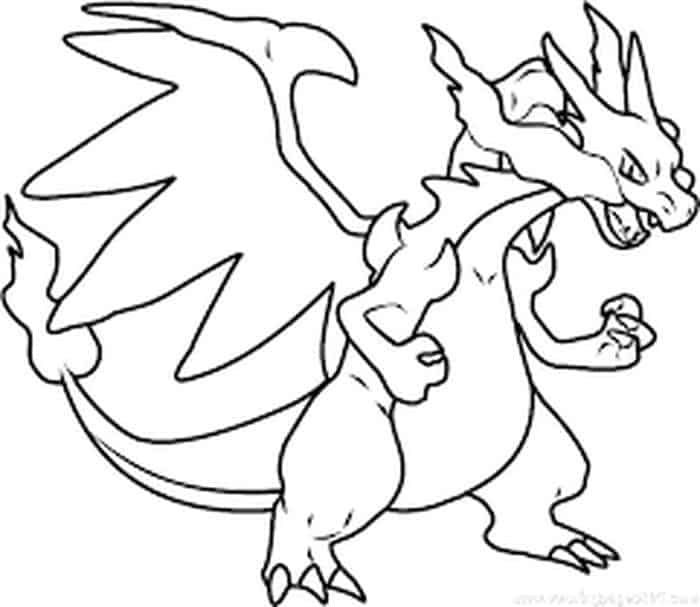 Pokemon Coloring Pages Mega