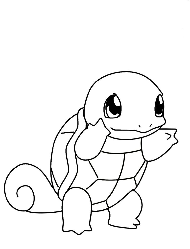 Pokemon Coloring Pages Squirtle