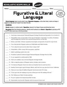 Grade 7 Figures Of Speech Worksheet Pdf