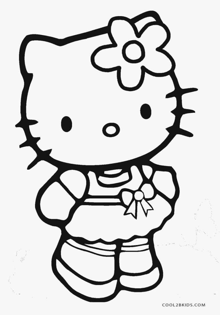 Hello Kitty Coloring Pages To Print