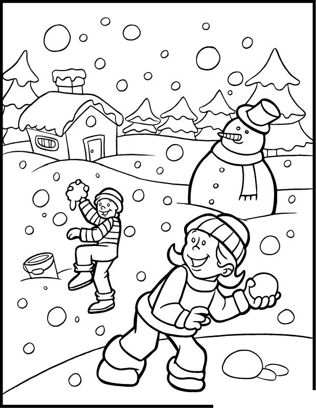 Free Winter Coloring Pages