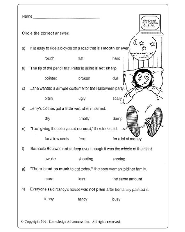 5th Grade Part Of Speech Worksheet