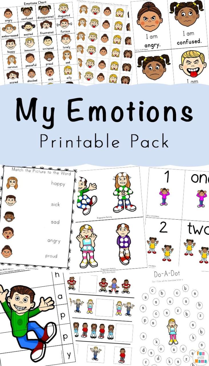 Feelings Worksheet For Elementary