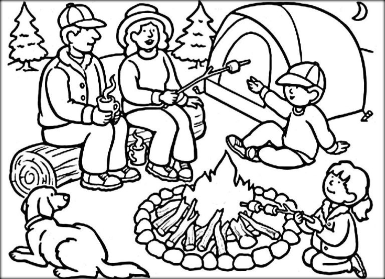 Camping Coloring Pages