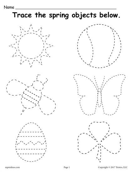 Tracing Lines Worksheets Preschool