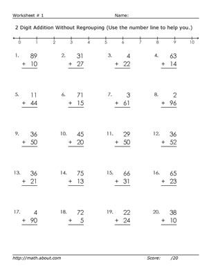 Simple Addition Worksheets For Grade 1