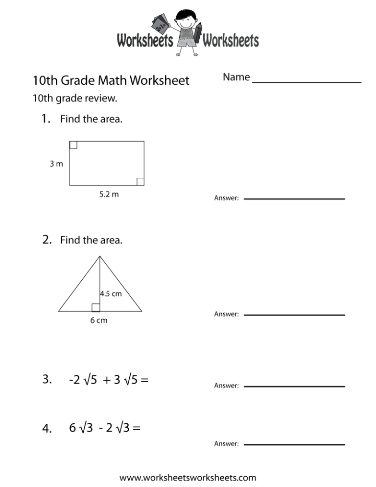 Geometry Worksheets 11th Grade