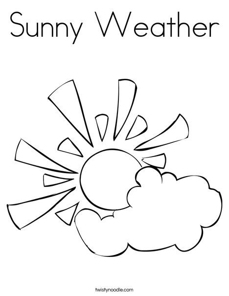 Weather Coloring Pages