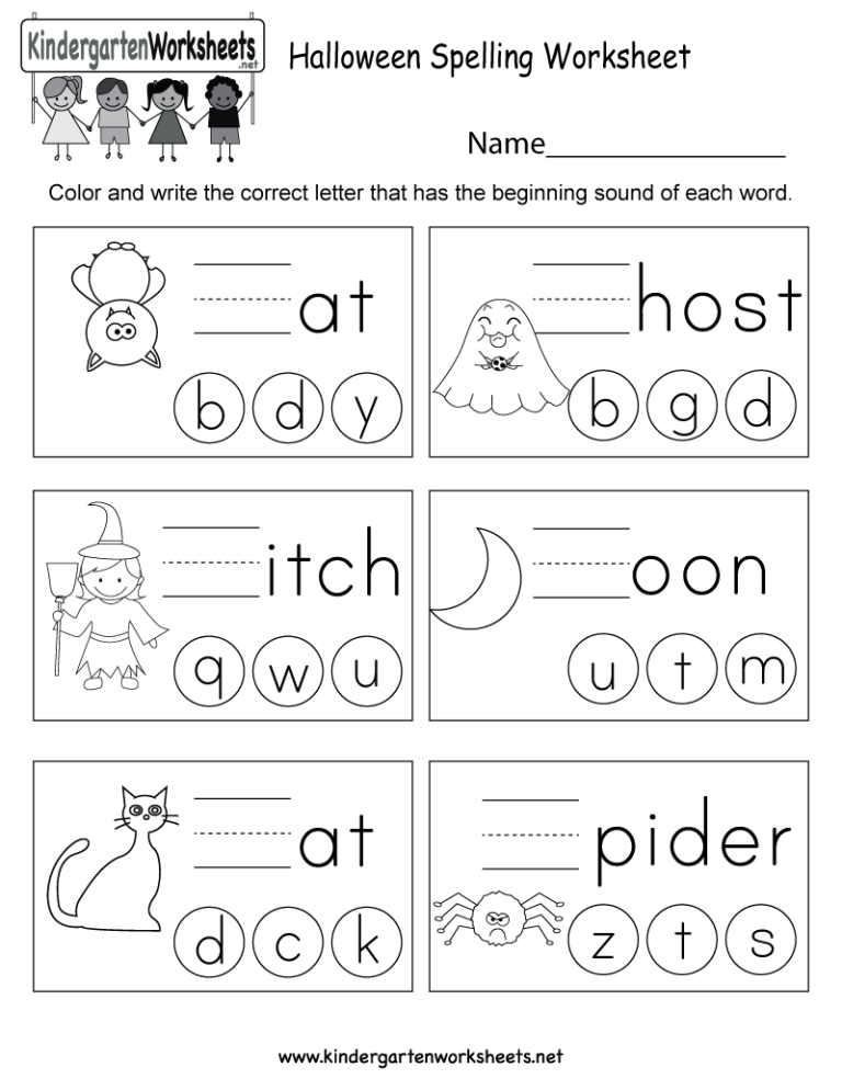 Free Phonics Worksheets For Kindergarten