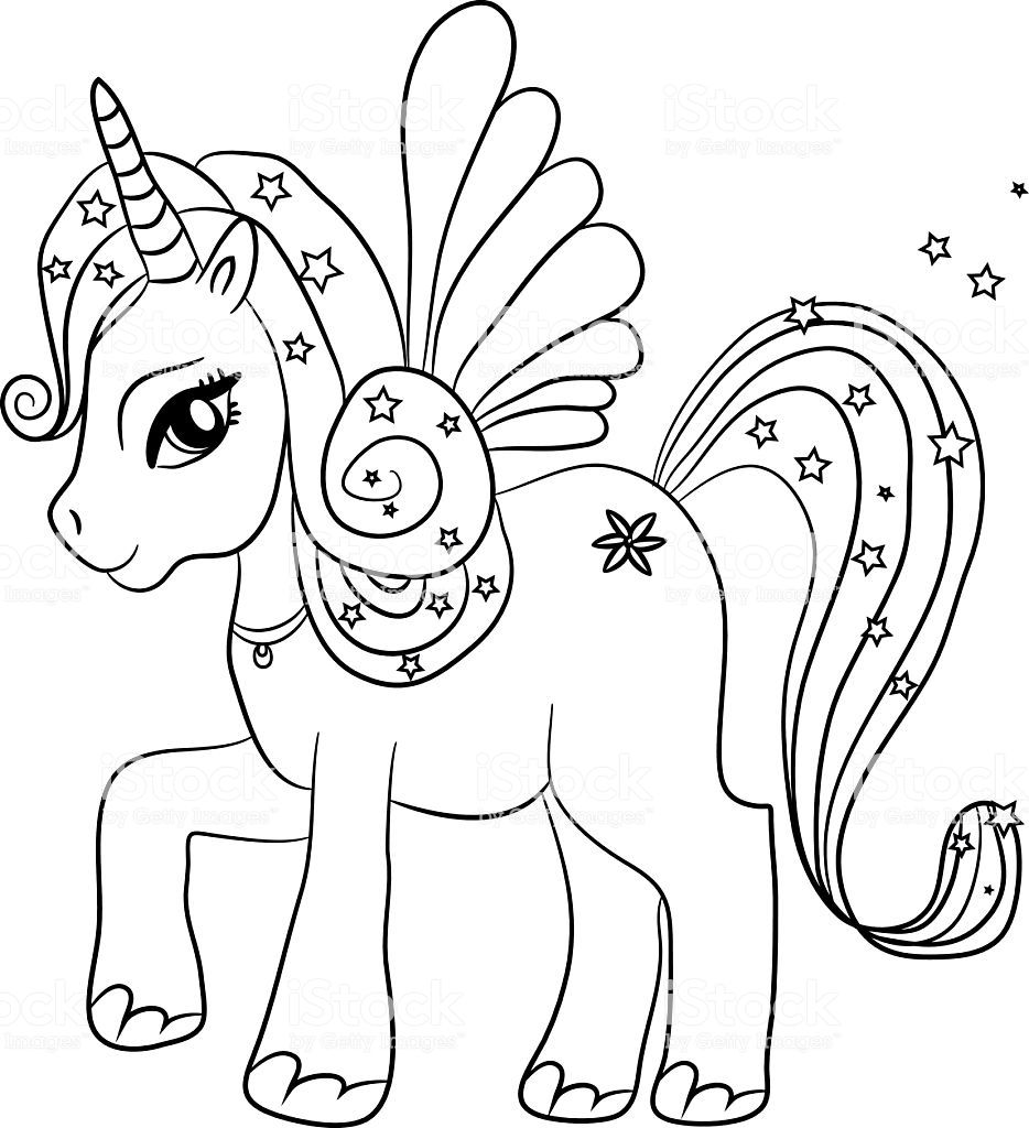 Unicorn Coloring Pages Free