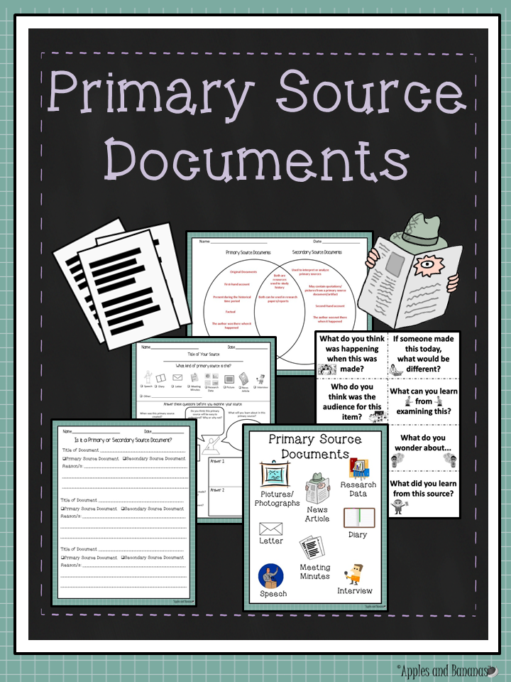 Primary And Secondary Sources Worksheet Answer Key