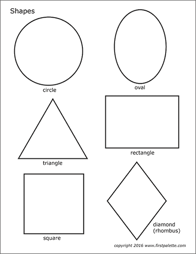 Printable Shapes Template