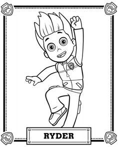 Paw Patrol Coloring Pages Ryder