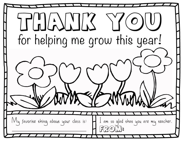 Teacher Appreciation Coloring Pages