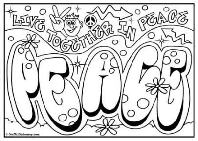 Graffiti Coloring Pages