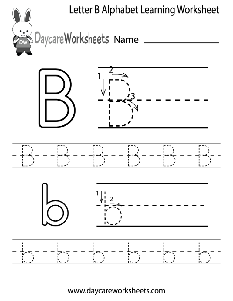 Traceable Letters B