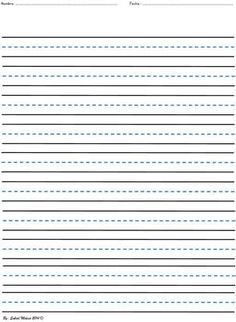 Blank Handwriting Worksheets Pdf