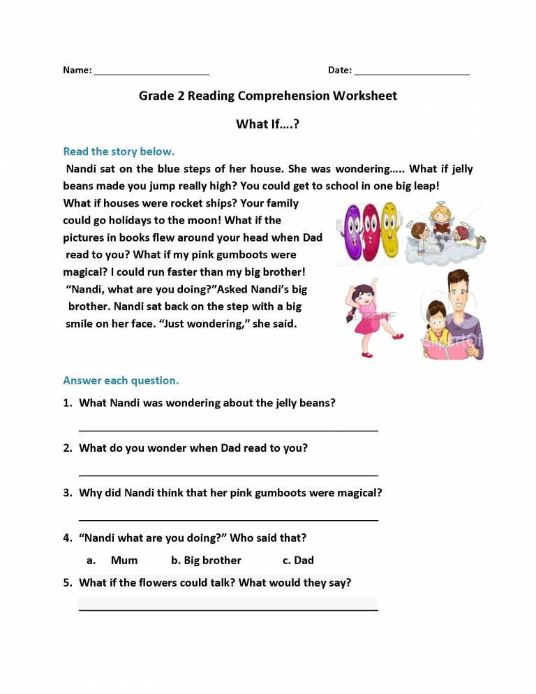 Year 2 English Comprehension Worksheets Pdf