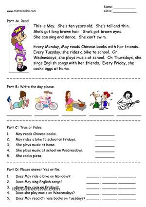 Worksheets For 3 Year Olds Printable