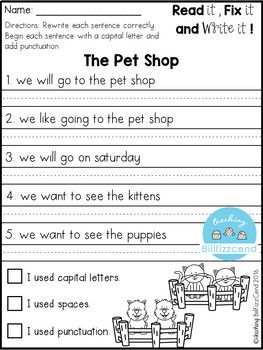 1st Grade Writing Worksheets Pdf