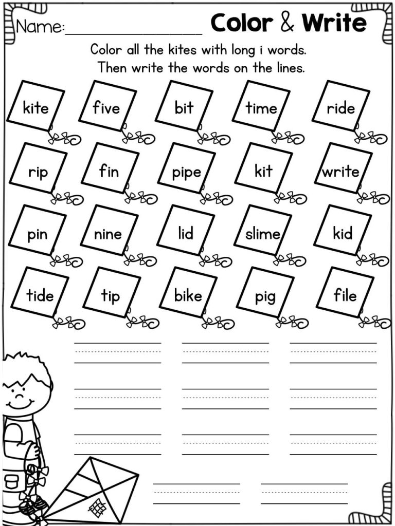 Magic E Worksheets Grade 1