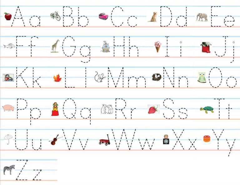 Alphabet Practice Sheets