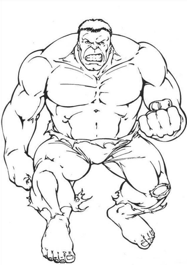 Incredible Hulk Coloring Pages