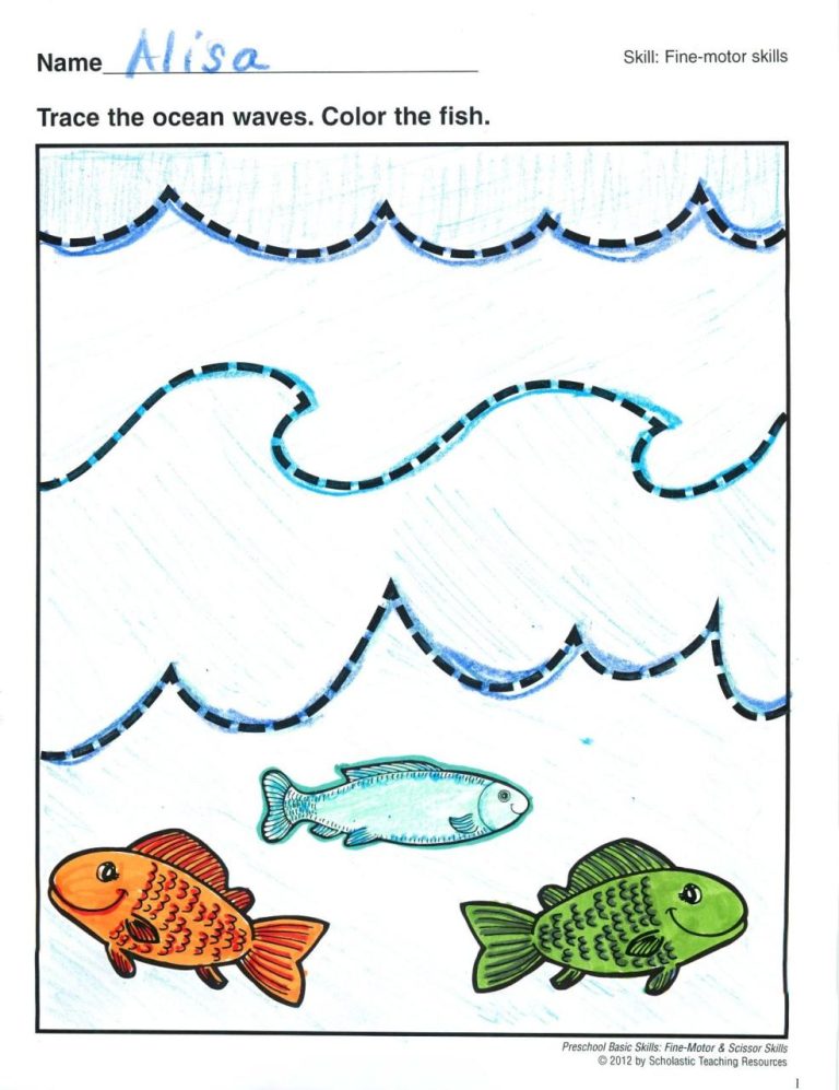 Waves Worksheet For Kids