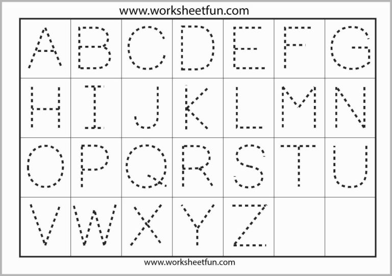 Tracing Letters Pdf Printable