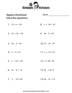 Math Worksheets Grade 10