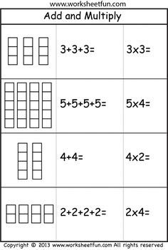 Repeated Addition Worksheets Grade 2