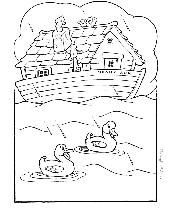 Noah's Ark Coloring Page