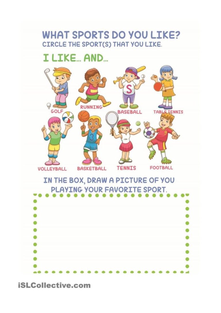 Sports Worksheets