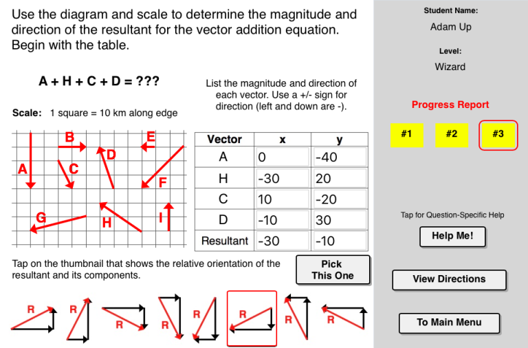 Vector Addition Worksheet Answers Key