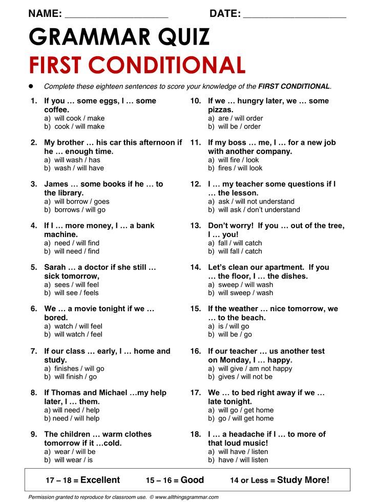 First Conditional Worksheet A2