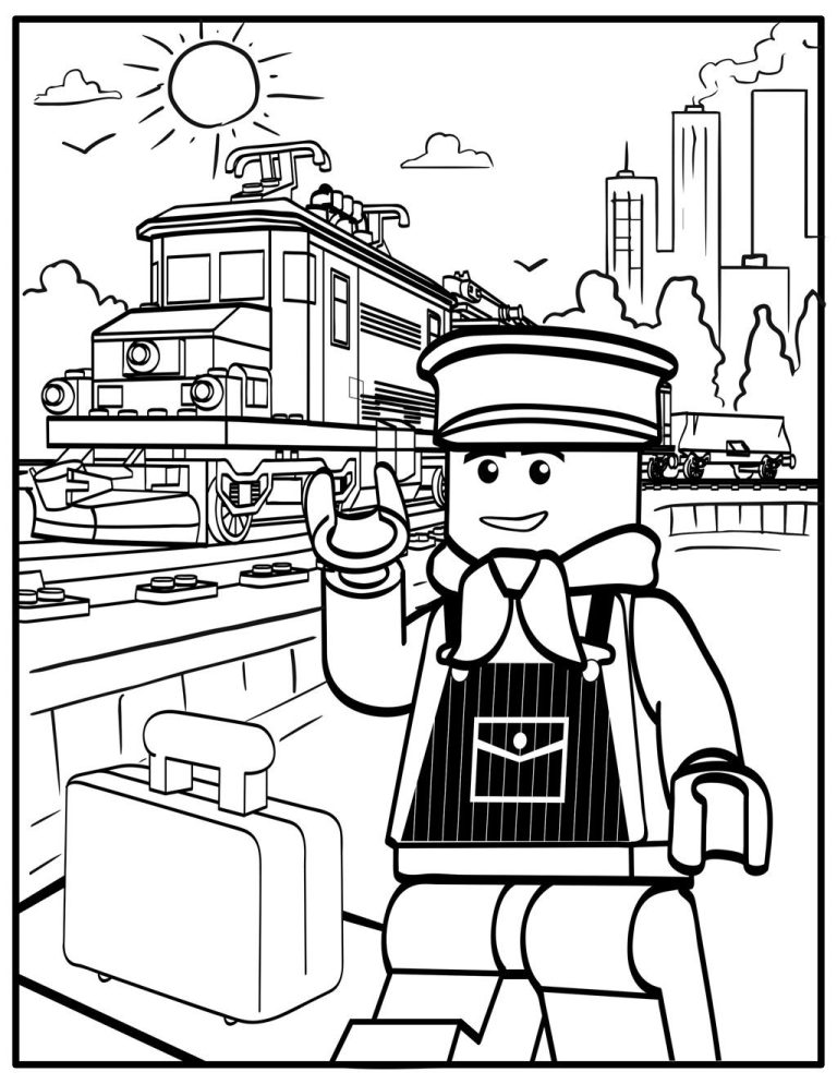 Lego Coloring Pages For Kids